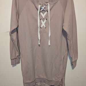 Women's Lace-Up Casual Dress